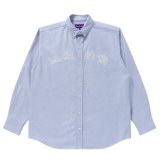 BlackEyePatch/HWC PATCHED OXFORD SHIRT（SAX）