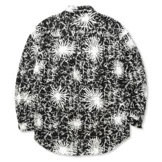 画像2: 【40%OFF】CALEE/BATIK PATTERN OVER SHILHOUETTE L/S SH（BLACK）［オーバーシルエットシャツ-24春夏］ (2)