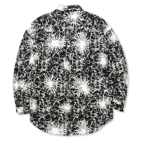 画像2: 【30%OFF】CALEE/BATIK PATTERN OVER SHILHOUETTE L/S SH（BLACK）［オーバーシルエットシャツ-24春夏］
