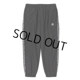 BlackEyePatch/KANJI TAPED NYLON TRACK PANTS（BLACK）