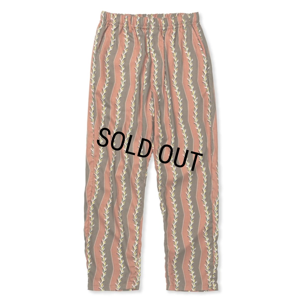 画像1: 【40%OFF】CALEE/R/P ZIGZAG STRIPE EASY TROUSERS（BROWN）［ジグザグストライプイージートラウザース-24春夏］ (1)