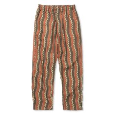 画像1: 【40%OFF】CALEE/R/P ZIGZAG STRIPE EASY TROUSERS（BROWN）［ジグザグストライプイージートラウザース-24春夏］ (1)