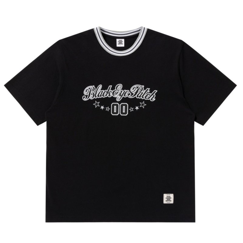 画像1: BlackEyePatch/SPORTY SCRIPT LOGO TEE（BLACK）