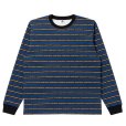 画像1: BlackEyePatch/TACTIC SANS STRIPED L/S TEE（BLUE） (1)