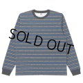 BlackEyePatch/TACTIC SANS STRIPED L/S TEE（BLUE）
