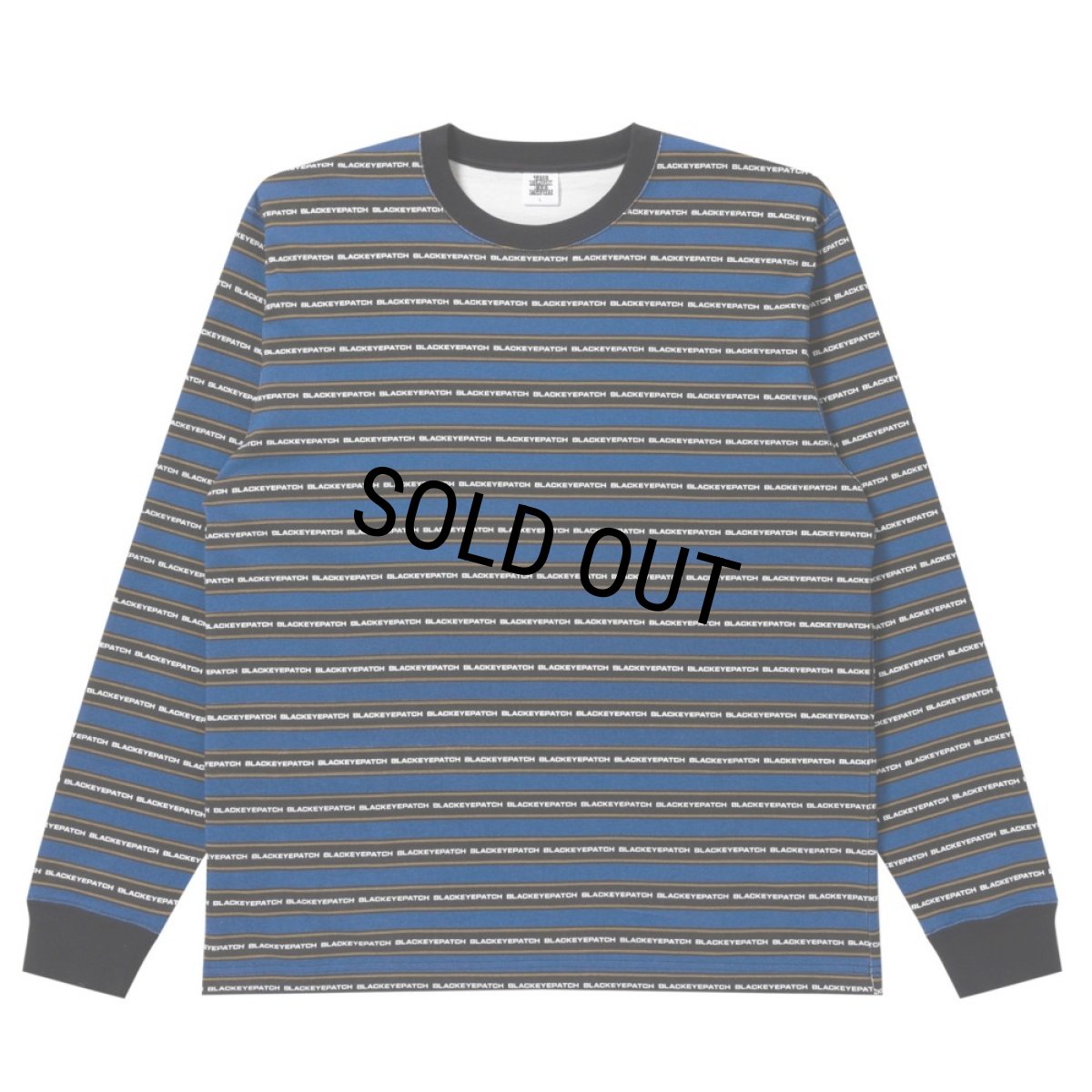画像1: BlackEyePatch/TACTIC SANS STRIPED L/S TEE（BLUE） (1)