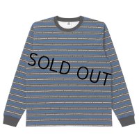 BlackEyePatch/TACTIC SANS STRIPED L/S TEE（BLUE）