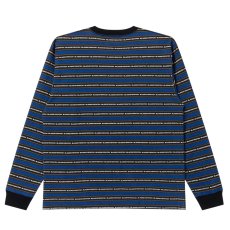 画像2: BlackEyePatch/TACTIC SANS STRIPED L/S TEE（BLUE） (2)