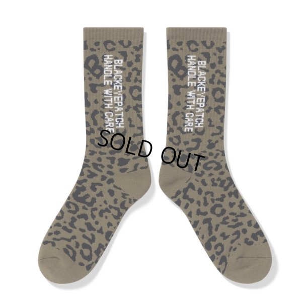 画像2: BlackEyePatch/HWC LEOPARD PATTERNED SOCKS（OLIVE）