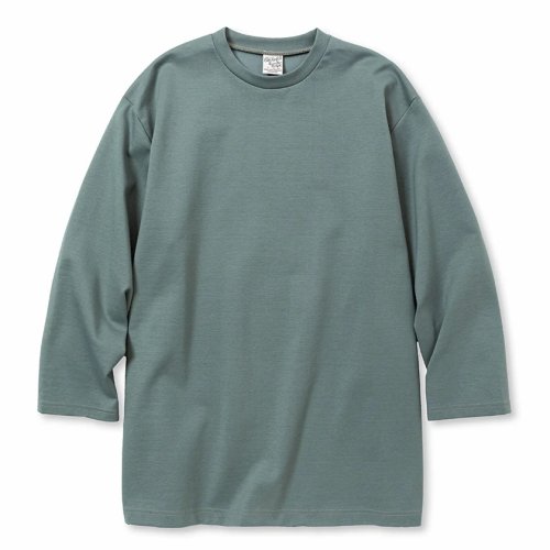 他の写真1: 【40%OFF】CALEE/MULTI WAY STRETCH PONTE DROP SHOULDER 3/4 CS（BLUE GRAY）［ドロップショルダー7分袖T-23秋冬］