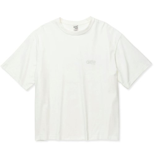 他の写真1: 【30%OFF】CALEE/EMBROIDERY DROP SHOULDER S/S TEE（WHITE）［ドロップショルダー刺繍T-24春夏］