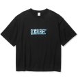 画像1: 【30%OFF】CALEE/DROP SHOULDER CALEE BLUR LOGO TEE（BLACK）［ドロップショルダープリントT-24春夏］ (1)