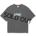 【30%OFF】CALEE/DROP SHOULDER CALEE BLUR LOGO TEE（BLACK）［ドロップショルダープリントT-24春夏］