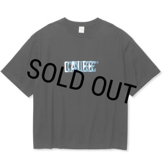 30%OFF】CALEE/DROP SHOULDER CALEE BLUR LOGO TEE（BLACK）［ドロップ