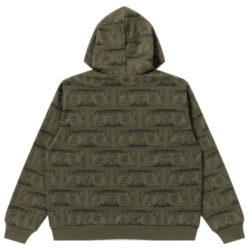 他の写真2: BlackEyePatch/DOLLAR BILL COVERED ZIP HOODIE（OLIVE）