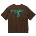 【40%OFF】CALEE/DROP SHOULDER S.V.D.S.H LOGO TEE ＜NATURALLY PAINT DESIGN＞（BROWN）［ドロップショルダープリントT-24春夏］