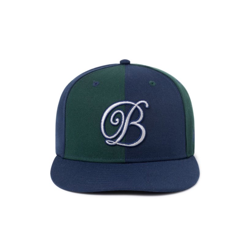 画像1: BlackEyePatch/B EMBLEM NEW ERA CAP（NAVY/GREEN）