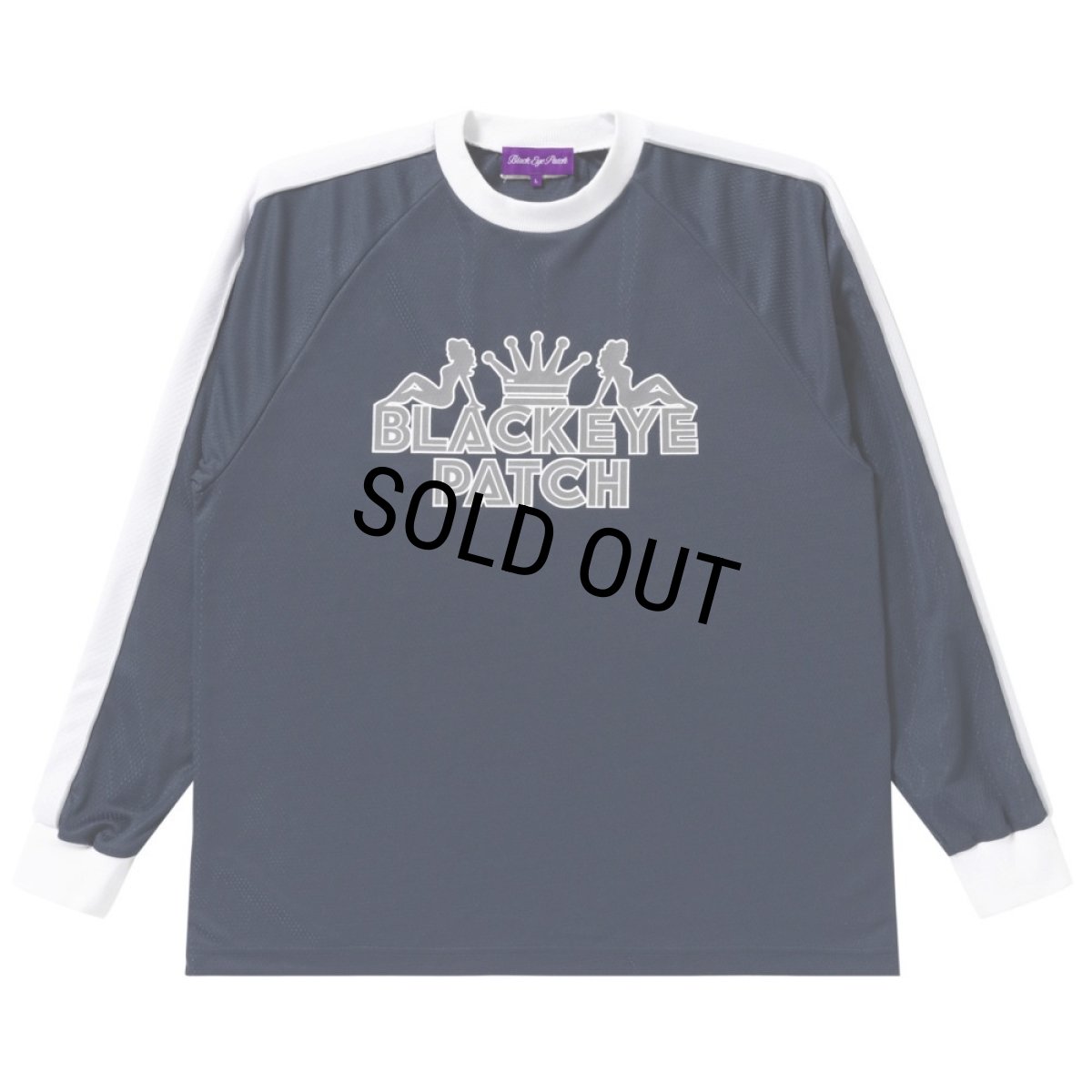 画像1: BlackEyePatch/PIMP SPORT JERSEY L/S TEE（NAVY） (1)