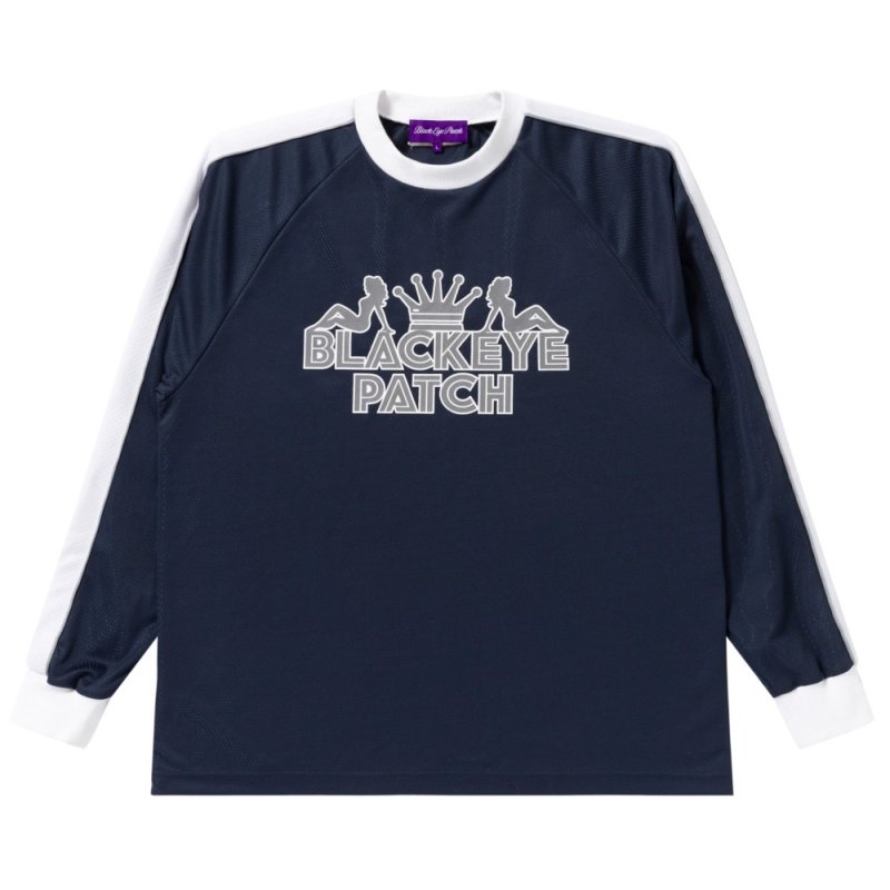画像1: BlackEyePatch/PIMP SPORT JERSEY L/S TEE（NAVY）