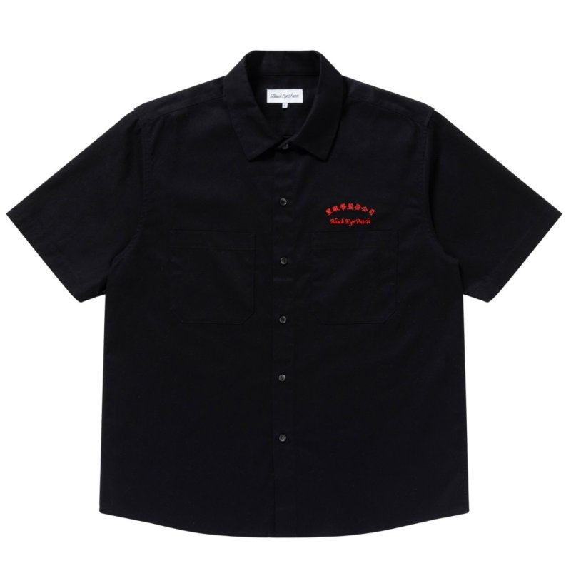 画像1: BlackEyePatch/CHINATOWN STORE S/S WORK SHIRT(BLACK)