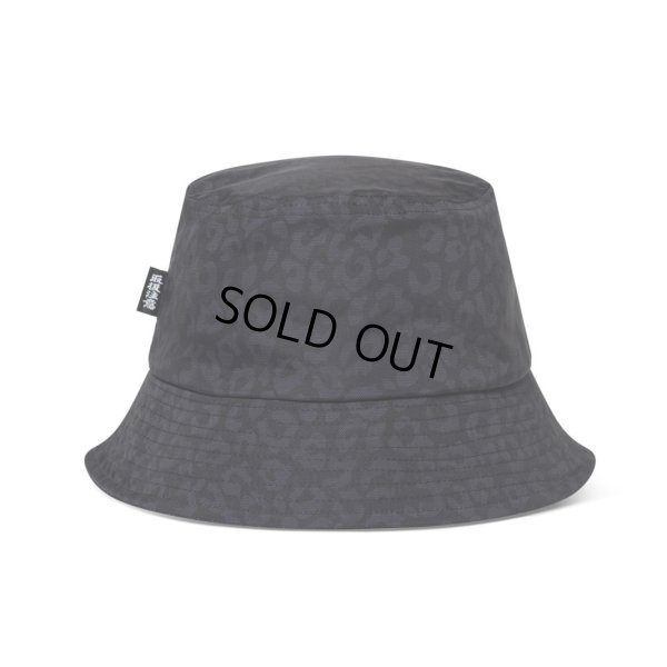 画像2: BlackEyePatch/OG LABEL LEOPARD PATTERNED BUCKET HAT（BLACK）