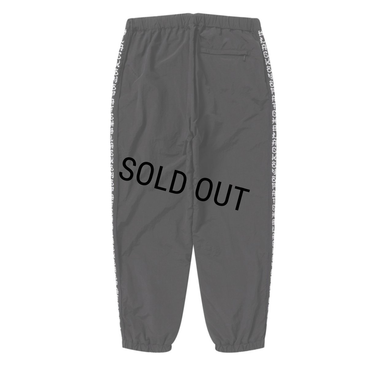 画像2: BlackEyePatch/KANJI TAPED NYLON TRACK PANTS（BLACK） (2)