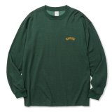 【30%OFF】CALEE/VINTAGE TYPE R/C DROP SHOULDER L/S TEE（GREEN）［ドロップショルダー長袖T-24春夏］