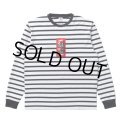 BlackEyePatch/HWC LABEL STRIPED L/S TEE （BORDER）