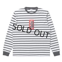 BlackEyePatch/HWC LABEL STRIPED L/S TEE （BORDER）