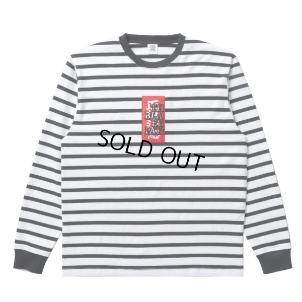 画像1: BlackEyePatch/HWC LABEL STRIPED L/S TEE （BORDER）