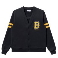 BlackEyePatch/JAGGED B LOGO SWEAT CARDIGAN （BLACK）