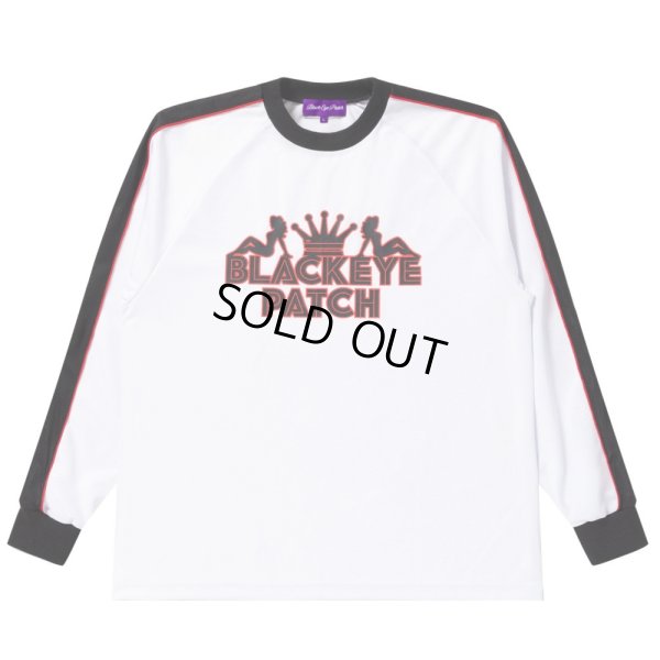 画像1: BlackEyePatch/PIMP SPORT JERSEY L/S TEE（WHITE）