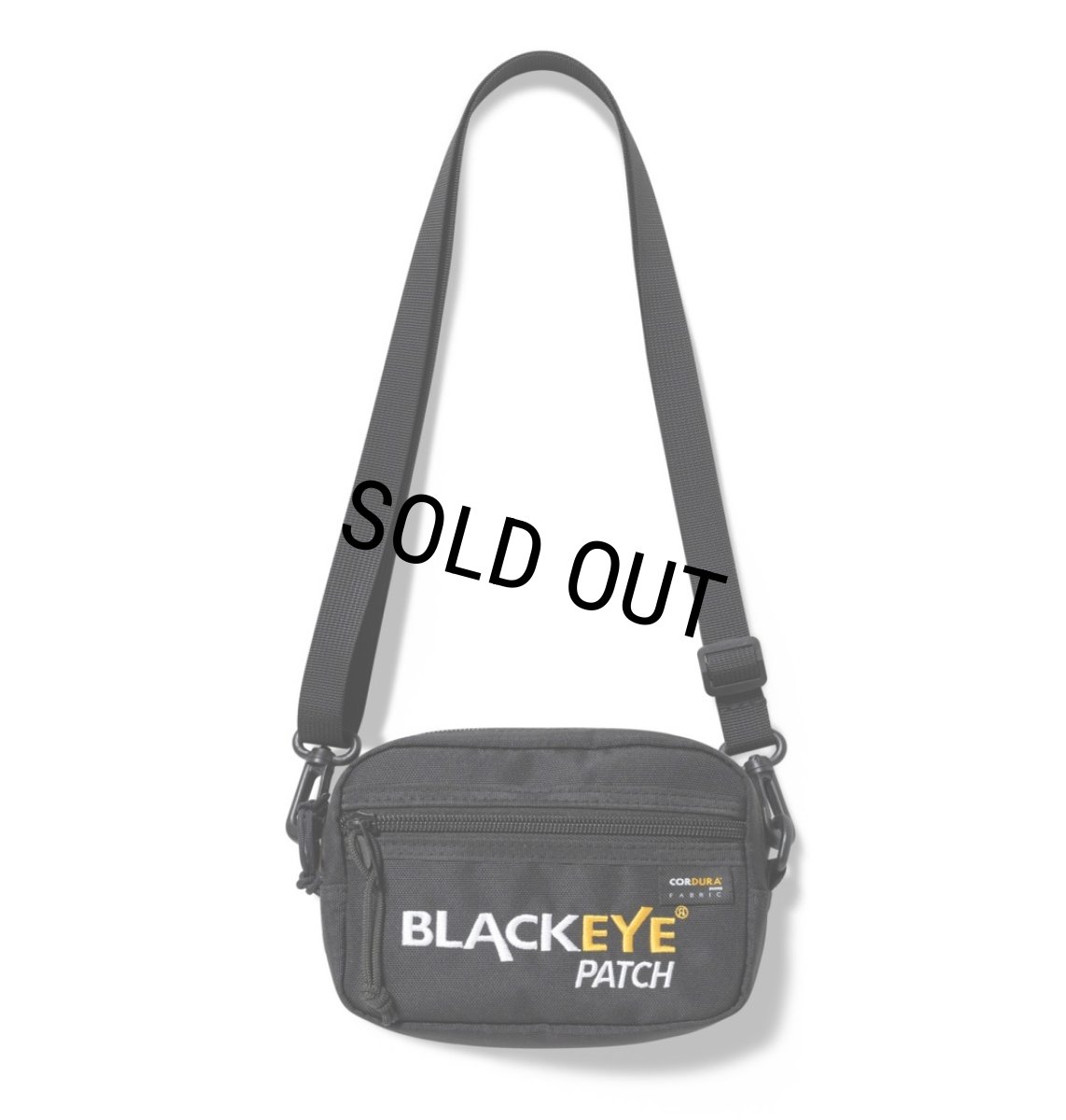 画像1: BlackEyePatch/DURABILITY LOGO CORDURA SHOULDER BAG （BLACK） (1)