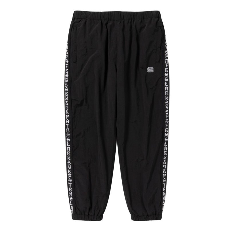 画像1: BlackEyePatch/KANJI TAPED NYLON TRACK PANTS（BLACK）