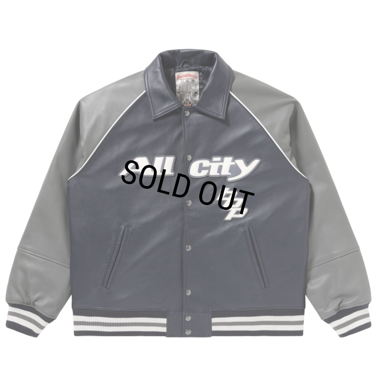 画像2: BlackEyePatch/ALL CITY HWC AVIREX JACKET（GRAY/NAVY） (2)