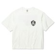 画像2: 【30%OFF】CALEE/DROP SHOULDER S.V.D.S.H LOGO TEE ＜NATURALLY PAINT DESIGN＞（WHITE）［ドロップショルダープリントT-24春夏］ (2)