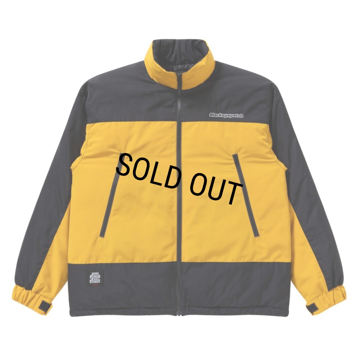画像1: BlackEyePatch/2 TONE NYLON PUFFER JACKET(YELLOW) (1)