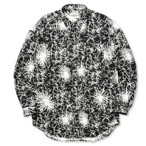 他の写真1: 【30%OFF】CALEE/BATIK PATTERN OVER SHILHOUETTE L/S SH（BLACK）［オーバーシルエットシャツ-24春夏］