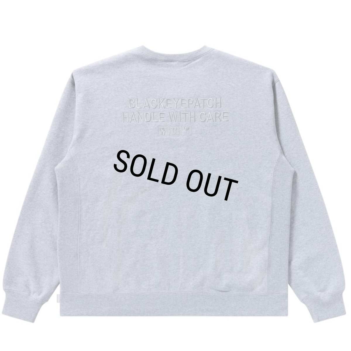 画像2: BlackEyePatch/HWC SAME COLORED CREW SWEAT（HEATHER GRAY） (2)