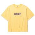 画像1: 【30%OFF】CALEE/DROP SHOULDER CALEE BLUR LOGO TEE（YELLOW）［ドロップショルダープリントT-24春夏］ (1)