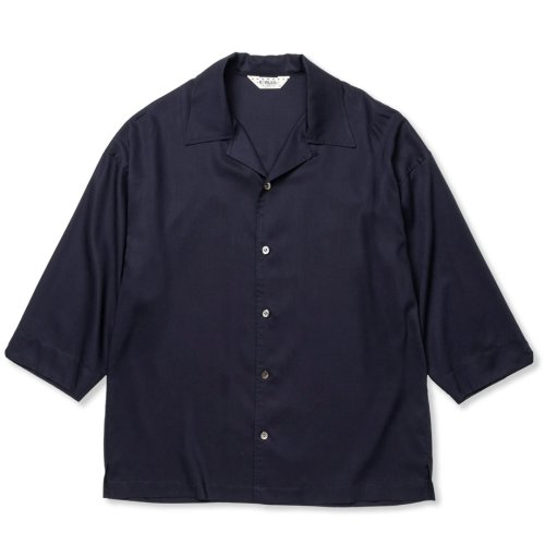 他の写真1: CALEE/3/4 SLEEVE R/P DROP SHOULDER SH（NAVY）［7分袖ドロップショルダーシャツ-24春夏］