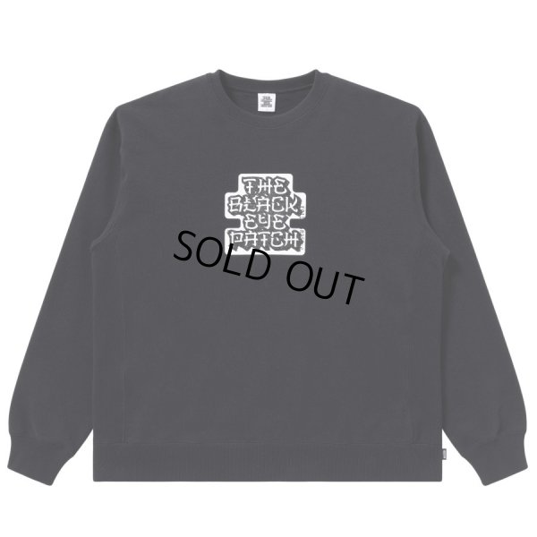 画像1: BlackEyePatch/KANJI LABEL TYPEFACE CREW SWEAT（BLACK）