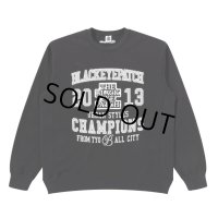 BlackEyePatch/CHAMPIONS CREW SWEAT（BLACK）