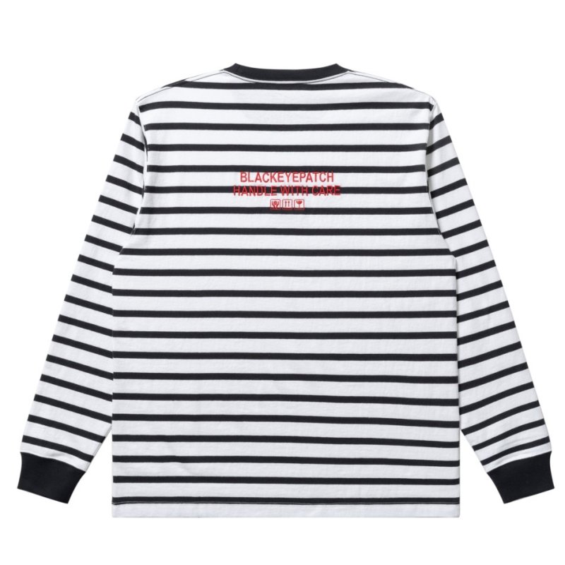画像2: BlackEyePatch/HWC LABEL STRIPED L/S TEE (BORDER)
