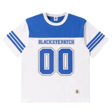 画像1: BlackEyePatch/DOUBLE O FOOTBALL TEE（WHITE） (1)