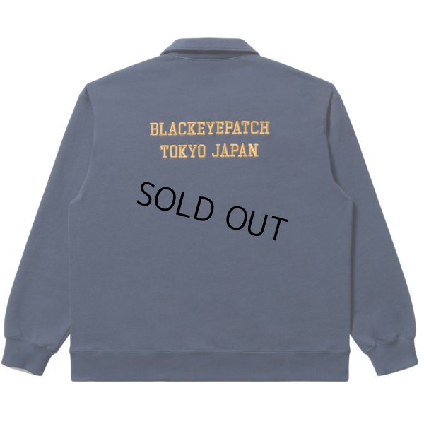 画像2: BlackEyePatch/ROYAL B EMBLEM COLLARED SWEAT PULLOVER（NAVY）