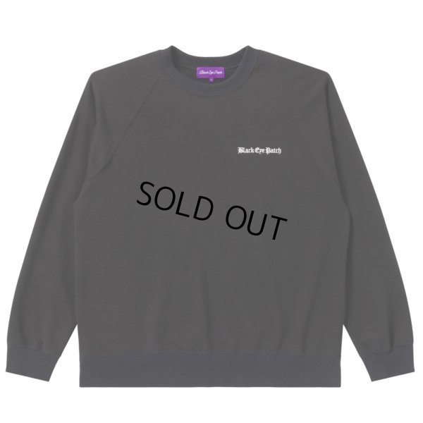 画像1: BlackEyePatch/OE LOGO RAGLAN CREW SWEAT（BLACK）