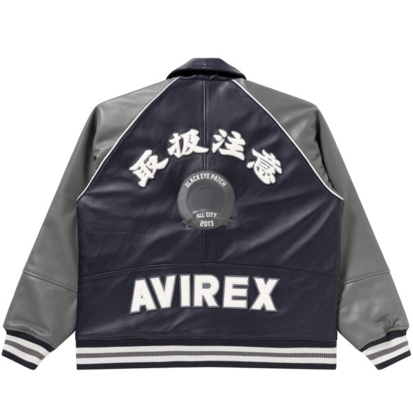 画像1: BlackEyePatch/ALL CITY HWC AVIREX JACKET（GRAY/NAVY）