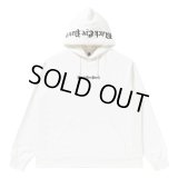 BlackEyePatch/OE LOGO EMBROIDERED HOODIE（WHITE）