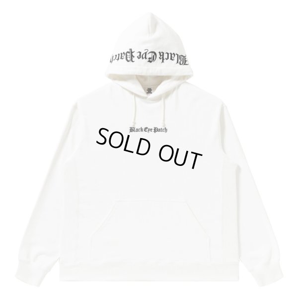画像1: BlackEyePatch/OE LOGO EMBROIDERED HOODIE（WHITE）